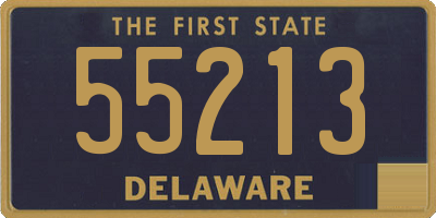 DE license plate 55213