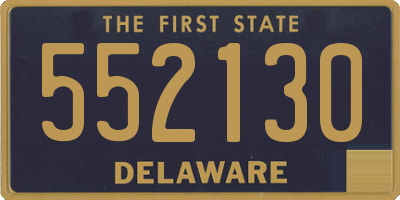 DE license plate 552130