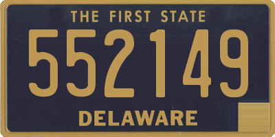 DE license plate 552149