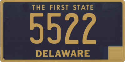 DE license plate 5522