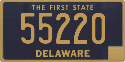 DE license plate 55220