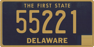 DE license plate 55221