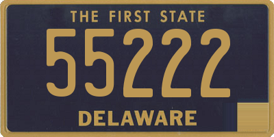 DE license plate 55222