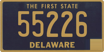 DE license plate 55226