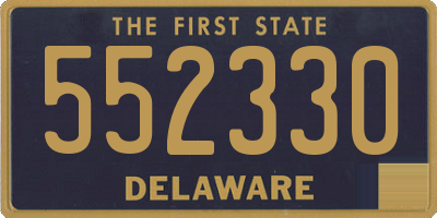 DE license plate 552330