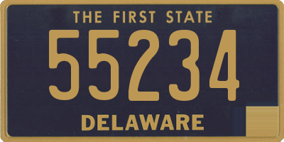 DE license plate 55234