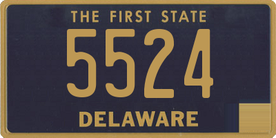 DE license plate 5524