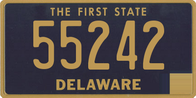 DE license plate 55242