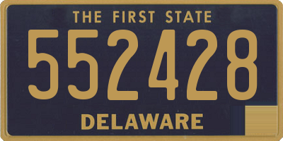 DE license plate 552428