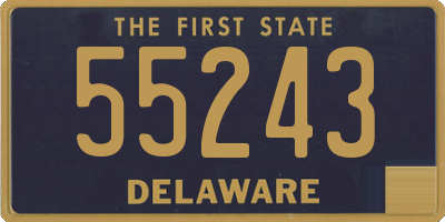 DE license plate 55243