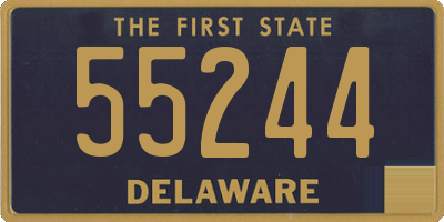 DE license plate 55244