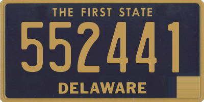 DE license plate 552441