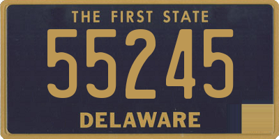 DE license plate 55245