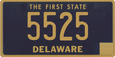 DE license plate 5525