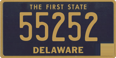 DE license plate 55252