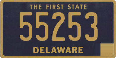 DE license plate 55253