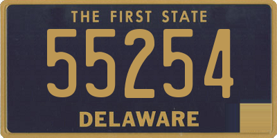 DE license plate 55254