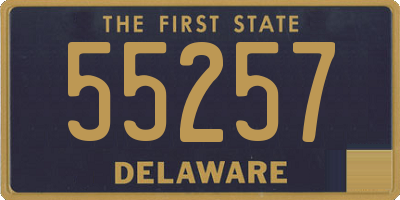 DE license plate 55257