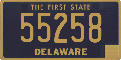 DE license plate 55258