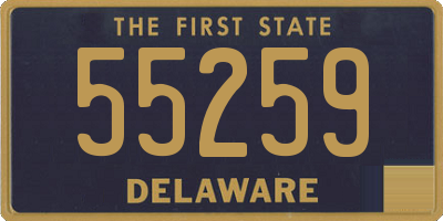 DE license plate 55259