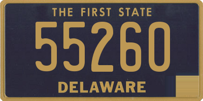 DE license plate 55260