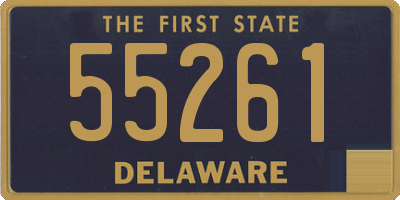 DE license plate 55261