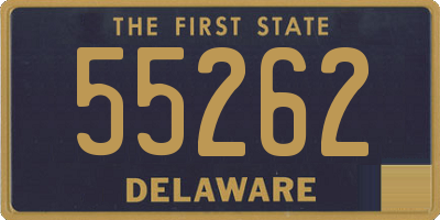 DE license plate 55262