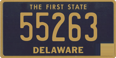 DE license plate 55263