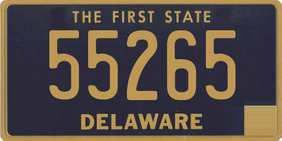 DE license plate 55265