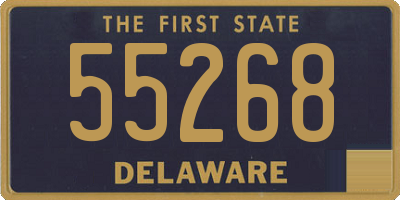 DE license plate 55268