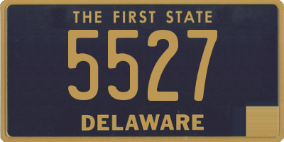 DE license plate 5527