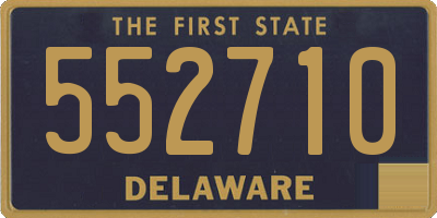 DE license plate 552710