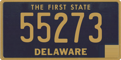 DE license plate 55273