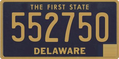 DE license plate 552750