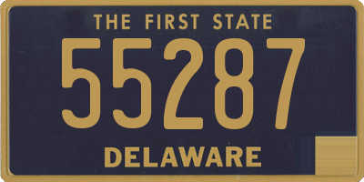 DE license plate 55287