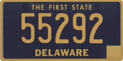 DE license plate 55292