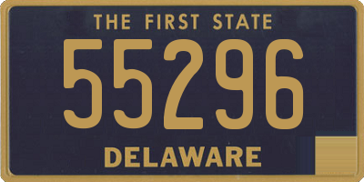 DE license plate 55296