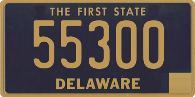DE license plate 55300