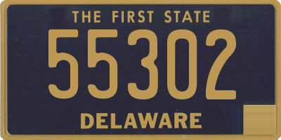 DE license plate 55302