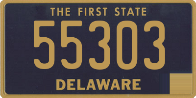 DE license plate 55303