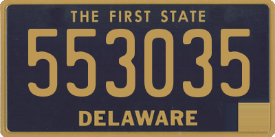 DE license plate 553035