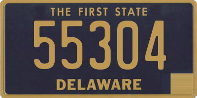 DE license plate 55304