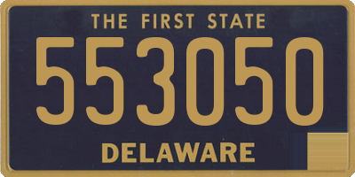 DE license plate 553050