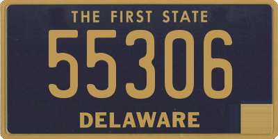 DE license plate 55306