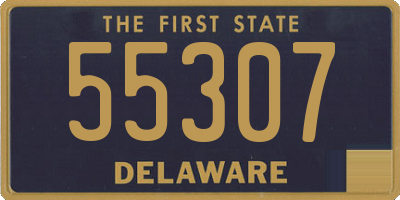 DE license plate 55307