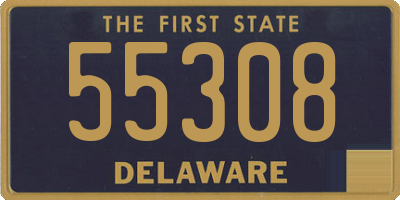 DE license plate 55308