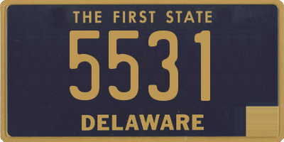 DE license plate 5531