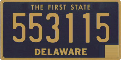 DE license plate 553115