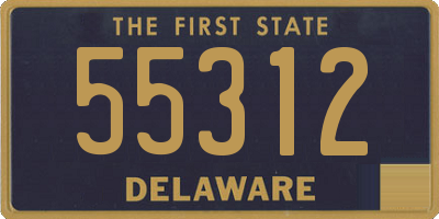 DE license plate 55312