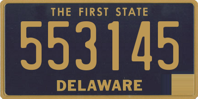 DE license plate 553145